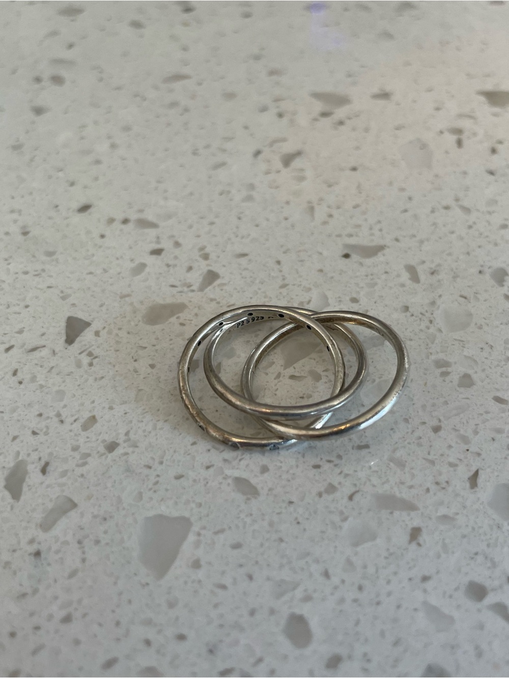 Pandora Sterling Interlocking Trio Rings - Silver